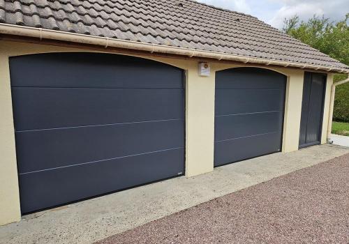 Portes de garage sectionnelles fresnes l eguillon